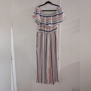 Mimi Chica Multicolor Striped Jumpsuit